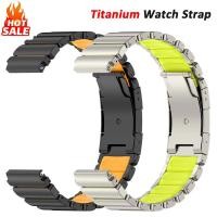 ราคา 22 มม ไทเทเนียมโลหะซิลิโคนสําหรับ Huawei Watch GT 6 Pro GT6 GT5 GT4 46 มม สายคล้องคอสําหรับชาย (51802347626)