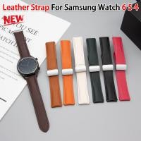 ราคา สายนาฬิกาข้อมือหนัง หัวเข็มขัดแม่เหล็ก สําหรับ Samsung Watch 6 4 5 40 44 มม Watch 5 Pro 45 มม Galaxy Watch 6 Classic 43 มม 47 มม Galaxy Watch 4 Classic 42 46 มม huawei GT 3 43 มม (24524962971)