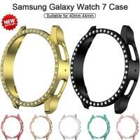 ราคา เพชร Hollowed Out Case สําหรับ Samsung Galaxy Watch 7 40 มม 44 มม SmartWatch PC ป้องกันสําหรับ Galaxy Watch 7 Protector (24233835702)