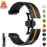 ราคา สายโลหะสําหรับ Amazfit T rex Pro Ultra สําหรับ T rex 3 2 T rex 2 Ultra สร้อยข้อมือธุรกิจสแตนเลสสําหรับ Amazfit T rex3 Band สําหรับชายเปลี่ยนสายรัดข้อมือ (40550745845)