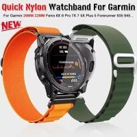 ราคา 22 26 มม สายไนลอนสําหรับ Garmin Fenix 5 5X Plus 7X 6 6X Pro 3 ไนลอน Smartwatch นาฬิกา Alpine Loop Band สําหรับ Forerunner 935 945 Band (29509460975)