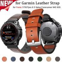 ราคา 22 มม 26 มม นาฬิกาหนังสําหรับ Garmin Fenix 6 6X Pro 5 5X Plus 3HR 26 มม สายนาฬิกา Fenix6 Fenix5 สายรัดทดแทน (27804769157)