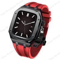 ราคา เคสกรอบโลหะ และสายนาฬิกาข้อมือ สําหรับ Apple Watch 45 มม 44 มม Iwatch Series 9 8 7 6 5 4 3 2 SE (25426278418)