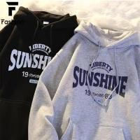 ราคา เสื้อฮู้ดผู้หญิงสไตล์เกาหลีตัวอักษรแขนยาวนุ่มสบาย (44115429506)