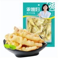ราคา ขาไก่ดอง ตีนไก่แบมแบม เปรี้ยวเผ็ด รสอร่อยคล้ายแหนมเอ็นไก่ 乖媳妇山椒凤爪 泡椒凤爪90g (1183607436)