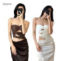 ราคา เกาะอก เปิดไหล่ ผ้าใส่สบาย เสื้อเกาะอก ดีเทลผ้าหยนๆเว้าใส่สบายมาก เอวเซ็กซี่ไม่ไหว FY2891 (28690083035)