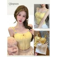 ราคา เสื้อกล้ามผู้หญิง เบสิก สีพื้น สไตล์ลำลอง หลากสี FY6809 J Qingsun (44108176929)