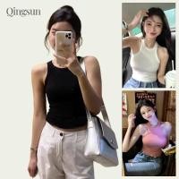 ราคา เสื้อยืดผู้หญิง เสื้อกล้าม มีฟองน้ำรัดตัว โชว์หลังนิดหน่อย FYC013 H Qingsun (42710343940)