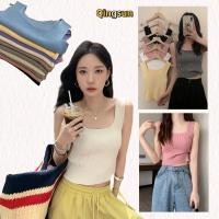 ราคา เสื้อกล้ามผู้หญิง เบสิก สีพื้น สไตล์ลำลอง หลากสี 28019 C Qingsun (42758801369)