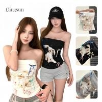 ราคา เกาะอก ผ้าใส่สบาย เซ็กซี่ เสื้อเกาะ มีฟองน้ำในตัว ดีเทลลายน้องหมา น่ารักไม่ไหว สีพื้นใส่สบาย FY5546 (40113688225)