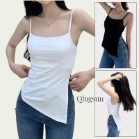 ราคา เซ็กซี่ เข้ารูป พร้อมส่ง เสื้อสายเดี่ยวไหมพรม ผ่าด้านข้างสุดเซ็กซี่ 11059 Qingsun (41810329900)