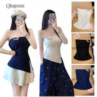 ราคา ผ้าใส่สบาย เซ็กซี่ สไตล์มินิมอลเกาหลี มีฟองน้ำเสริมในตัว มินิมอล ดีเทลน้องหมาตัวเล็กๆ FY5560 (41165714292)