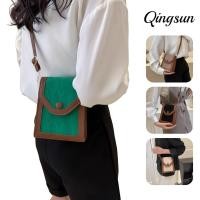 ราคา Qingsun สไตล์เกาหลี กระเป๋าสะพาย ขนาดเล็ก น่ารักๆ ทรงสี่เหลี่ยมสีพื้นมินิมอลสไตล์ KP 6 (44120929759)