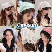 ราคา Qingsun พร้อมส่ง ผ้าคลุมศีรษะ ทรงสามเหลี่ยม เครื่องประดับผมน่ารัก ลูกไม้ ผ้าพันคอ สามเหลี่ยม VO 3 (25445441706)