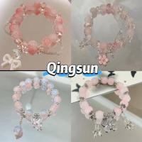 ราคา Qingsun พร้อมส่ง กำไรข้อมือคาวา ลูกปัดลายมัดย้อม สีพาสเทล ยางยืด ใส่สบายน่ารัก BRL 6 (26688370870)