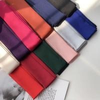 ราคา ผ้าพันคอซาตินสีพื้นสไตล์เกาหลี ผ้าพันคอแบบบางยาว ริบบิ้นผูกผมแบบฝรั่งเศส ผ้าพันคอคอแบบหลากหลายระดับสูง (29878966607)