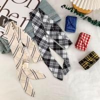 ราคา ผ้าพันคอไหมลายสก๊อต สไตล์อังกฤษ ใช้มัลติฟังก์ชั่น เป็นเข็มขัด หรือยางรัดผมได้ (54406222602)