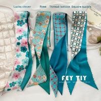 ราคา ผ้าพันคอผ้าไหมขนาดเล็กสีฟ้านกยูงสีขาวและแข็งแรงสำหรับผู้หญิงที่มีสายรัดผมที่มีสายรัดผมแบบยาวสไตล์เกาหลี INS สำหรับฤดูใบไม้ผลิและฤดูร้อนสำหรับผู้หญิง (29823138950)
