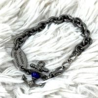 ราคา วิเวียน มือสอง Vivienne Westwood Gunmetal Orb Bracelet (51900212989)
