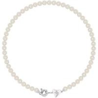 ราคา วิเวียน เวสต์วูด Pearl Saturn Necklace for Women Love Heart Pendant with Pearl Chain in Punk Style Silver มือสอง (55951091090)