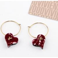ราคา ต่างหูรูปหัวใจรุ่น Valentine Sliced Heart จาก Vivienne Westwood (41826118227)