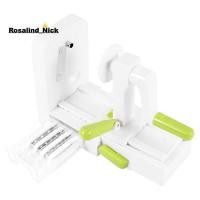 ราคา Rosalind Nick 4 ใบมีดผัก Spiralizer พับผักพาสต้าและสปาเก็ตตี้มันฝรั่งผักเครื่องตัดเกลียวเครื่องตัด (55205943706)