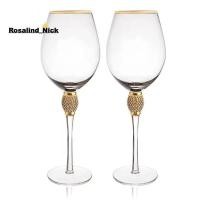 ราคา โรซาลินด์ นิค แก้วไวน์ก้านยาวแชมเปญขลุ่ยคริสตัลทองริมแก้วไวน์2ชิ้นแก้วไวน์แดง (47955965634)