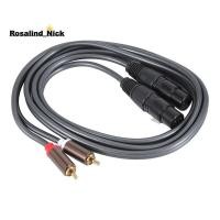ราคา Rosalind Nick Dual Female XLR to Cable Heavy Duty 2 Xlr Female to 2 Male Patch Cable Hifi Stereo Audio Connection Cable Wire (52255947534)