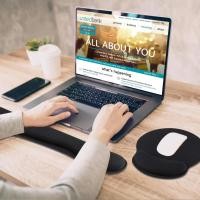 ราคา ใหม่ Memory Foam และ Superfine Fibre Wrist Rest Pad สําหรับ PC แล็ปท็อป Typist และ Office (28183009774)