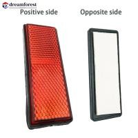 ราคา DFS 1 PC Lattice Reflectors พลาสติกสี่เหลี่ยมผืนผ้า Reflectors รถจักรยานยนต์ ATV Dirt Bike Car Reflector ความปลอดภัยคําเตือนส้อม Reflector เทปสองด้านประเภท (57904156608)