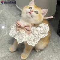 ราคา DFS ลูกไม้ Bowknot Pearl Collar แมวสุนัข Neckerchief สัตว์เลี้ยงลูกแมว Puppy String Bib สร้อยคอเนคไทคออุปกรณ์เสริม (57705568305)