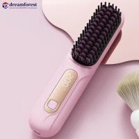 ราคา ดีเอฟเอส หวีผมตรงไร้สายไอออนลบเหล็กดัดผมแบบพกพาไม่ทําลายผมแบบชาร์จที่หนีบผมตรงแปรงหวี (49857361918)