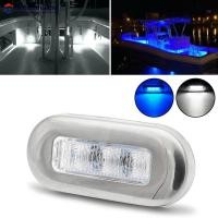 ราคา DFS 12V รถบรรทุก Marine เรือบันได Deck 3LED ไฟด้านข้าง Courtesy โคมไฟเปิดแสงสีขาวไฟท้ายสีฟ้าอุปกรณ์เสริม (48807361677)