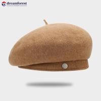 ราคา DFS แฟชั่น Simple Beret Retro Warm Wool Beret Lady จิตรกรหมวกผู้หญิงอุปกรณ์เสริมหญิงของขวัญ (29743957294)