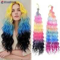 ราคา DFC 24นิ้ว วิกผมสังเคราะห์ ทรงคลื่นบลอนด์Crochetถักเปีย สำหรับผมยาวและผมหยิก (24047918797)