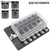 ราคา DFS 12V 24V 6 8 10 12 Ways ผู้ถือฟิวส์รีเลย์กล่อง Terminal Circuit ฟิวส์กล่อง LED ไฟเตือนวงจรฟิวส์กล่องรถ Marine ฟิวส์แผง (57803305900)