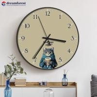 ราคา DFS 10 12นิ้วนาฬิกาแขวนสร้างสรรค์พร้อมฝาครอบรอบเงียบแมวการ์ตูนคิตตี้นาฬิกาห้องครัวห้องนอนเด็กห้องนั่งเล่นความเรียบง่ายตกแต่งพิธีขึ้นบ้านใหม่ของข (53607341660)
