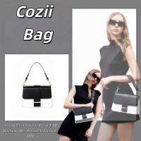 ราคา พร้อมส่ง กระเป๋า COZII แท้ กระเป๋าถือ Emma สีดำและสีขาว (25497290481)