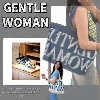 ราคา พร้อมส่ง สินค้าใหม่จาก GentleWoman พร้อมส่ง กระเป๋าโท้ทผ้าเดนิม GentleWoman กระเป๋าผ้าแคนวาสคลาสสิก กระเป๋าเดนิม แ (41461116886)