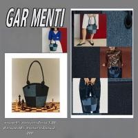 ราคา พร้อมส่ง กระเป๋าโท้ทยีนส์สำหรับใส่ทุกวัน Garmenti แท้ 100 กระเป๋าถือ กระเป๋าทรงถัง ใหม่เอี่ยม แท้ 100 (40910889771)