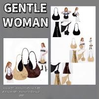 ราคา พร้อมส่ง GENTLEWOMAN กระเป๋าผ้ายีนส์สะพายข้างแท้ ใหม่เอี่ยม แท้ 100 กระเป๋าแฟชั่น กระเป๋าถือ (42110998741)