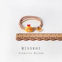 ราคา มาการอง ฤดูร้อนที่เรียบง่ายขนาดเล็กสดถืออาหารสัตว์หนูแฮมสเตอร์ขนาดเล็กเชือกผมหัวเชือกสามในหนึ่งเดียวผูกผม (51256600079)