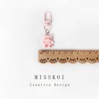 ราคา มาการอง การ์ตูนเบอร์เกอร์หมีพวงกุญแจสีชมพูน่ารักสาวหัวใจจี้หวาน (56956588810)