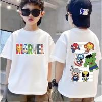 ราคา เสื้อยืดแขนสั้นเด็กผู้ชาย แบบใหม่ปี 2026 ลายMarvel Avengers (52706429932)
