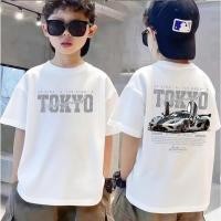 ราคา เสื้อยืดบิ๊กบอยแขนสั้นสำหรับเด็ก ออกแบบด้วยลายการ์ตูนรถ ทำจากผ้าฝ้ายใส่สบาย (48506437960)