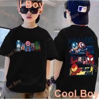 ราคา เสื้อยืดแขนสั้นสำหรับเด็กชาย ออกแบบใหม่ปี 2026 ลายการ์ตูน Marvel Heroes สวมใส่ง่ายในฤดูร้อน (45906461139)