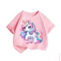 ราคา เสื้อยืดแขนสั้นลายปลาก็อด สำหรับผู้หญิงและเด็กเล็ก พิมพ์ลายสนุก ทำจากผ้าฝ้ายนุ่ม สไตล์นักเรียน ลายยูนิคอร์นการ์ตูน (28144339636)