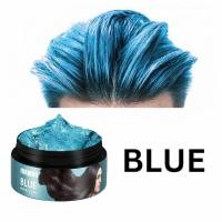 ราคา แว็กซ์เปลี่ยนสีผมชั่วคราว 2 in 1 สำหรับผู้ชาย ล้างออกได้ เหมาะสำหรับคอสเพลย์ ปาร์ตี้ ฮาโลวีน สีน้ำเงิน 100 กรัม (51555843541)