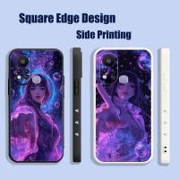 ราคา ปลอกสําหรับ iPhone 6 Plus 11 Pro 12 14 13 Pro Max 8 Plus Se สาวล้อมรอบด้วยฟอง OYZ55 เคสโทรศัพท์ขอบสี่เหลี่ยม (45907099345)