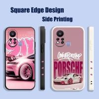 ราคา ปลอกสําหรับ iPhone 6 Plus 11 Pro 12 14 13 Pro Max 8 Plus Se สีขาวและสีชมพู Porsche 911 GT3 RS OYZ62 เคสโทรศัพท์ขอบสี่เหลี่ยม (45657110886)